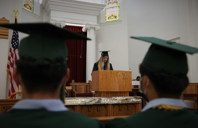 The 2021 graduating senior class of Fort Knox Middle High School was honored May 27 at a baccalaureate ceremony held at the post Main Chapel.