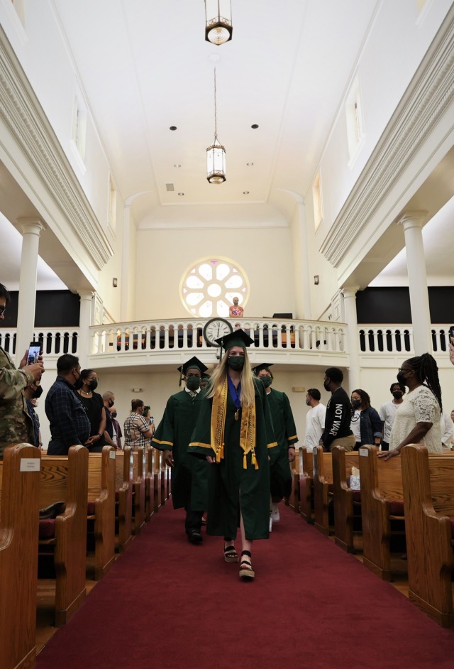 The 2021 graduating senior class of Fort Knox Middle High School was honored May 27 at a baccalaureate ceremony held at the post Main Chapel.