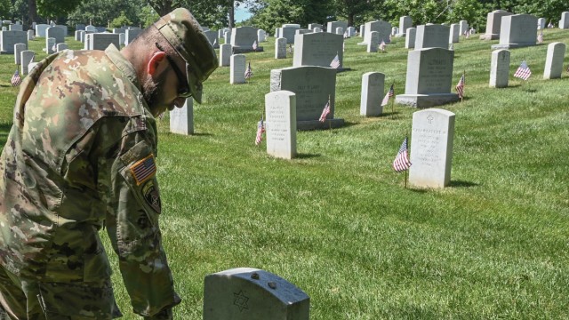 Chaplains honor the fallen during &#34;Flags In&#34; at Chaplains Hill