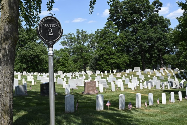 Chaplains Hill in Section 2 at Arlington National Cemetery