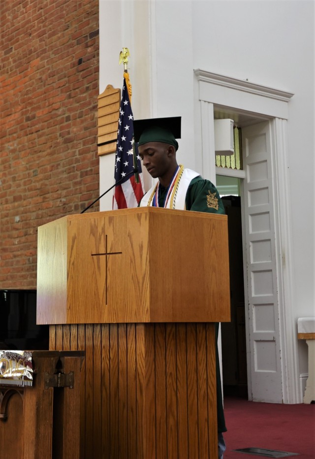 The 2021 graduating senior class of Fort Knox Middle High School was honored May 27 at a baccalaureate ceremony held at the post Main Chapel.