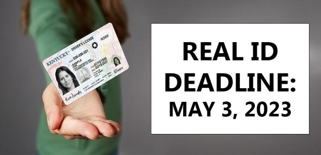 Enforcement of the REAL ID program is set to begin May 3, 2023, which establishes minimum security standards for state-issued driver’s licenses and identification cards.