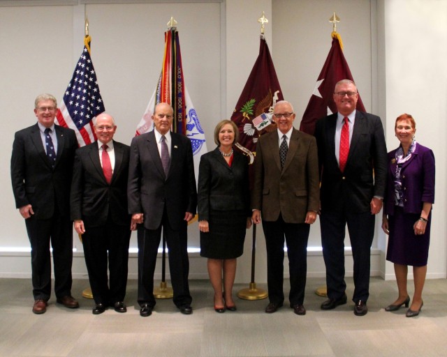 Army Surgeons General turned out in support of the Former AMEDD Senior Strategic Leaders meeting on Oct. 20, 2014. From left to right (with dates as Surgeon General): Lt. Gen. (Ret.) Eric B. Schoomaker, Dec 2007- Dec 2011; Lt. Gen. (Ret.) James B....