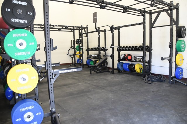 The Performance Fitness room is filled with the equipment needed to prepare for the Army Combat Fitness Test.