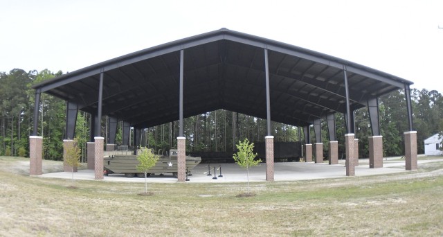 A view of the new Transportation Pavilion located adjacent to the Ordnance Training Support Facility.  (photo by T. Anthony Bell).