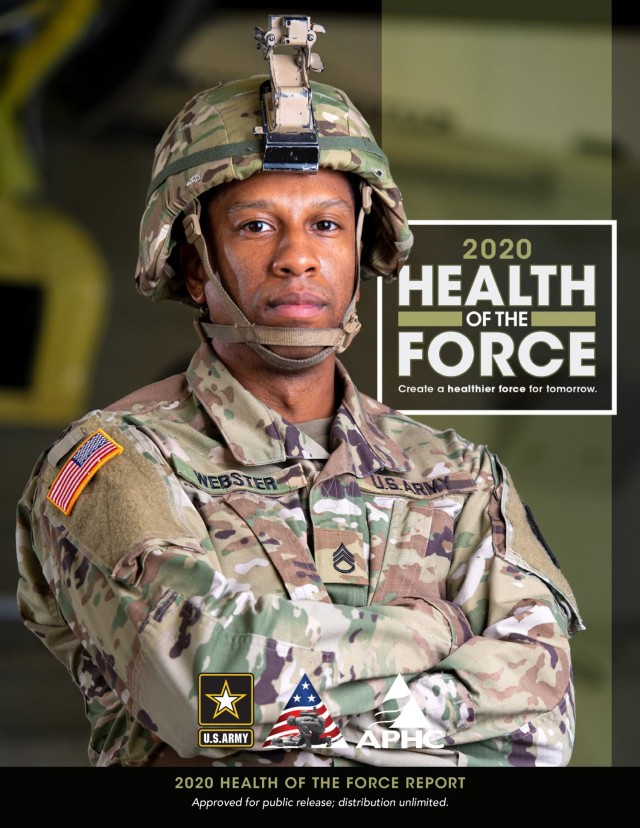 The sixth annual edition of the Health of the Force report makes Soldier health and readiness information accessible to a wide array of stakeholders, including military medical professionals, Soldiers, and the larger community. (Army Public Health Center photo illustration by Graham Snodgrass)