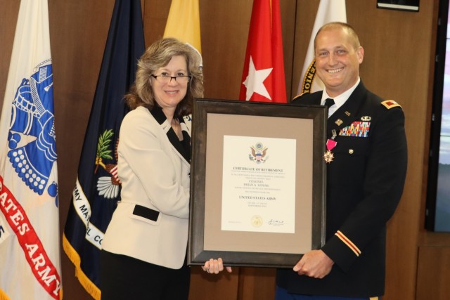 Congratulations to USASAC CENTCOM Director Col. Brian Lesiak, who retired May 28, 2021 with 26 years of service. USASAC Deputy to the Commanding General Dr. Myra Gray (left) presided over the ceremony. View the livestream at...