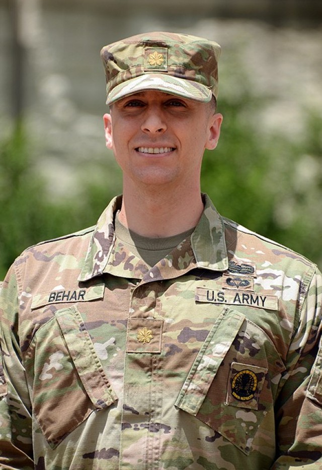 Maj. Avraham Behar has been named the recipient of the Major General James M. Wright Distinguished Master Sustainer Award, formerly the Master Logistician Award, for the Command and General Staff Officer Course class of 2021. He is seen here June...