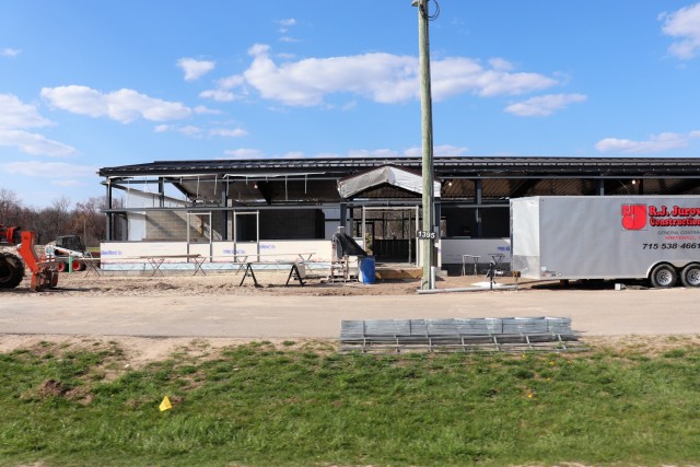 Construction of a fitness facility at the Fort McCoy running track is shown April 22, 2021, on the cantonment area at Fort McCoy, Wis. MDM Construction, headquartered in Rockford, Ill., is the contractor for the construction. They were awarded the...