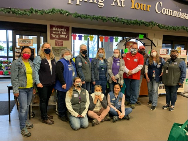 Fort McCoy, Wis., Commissary employees dress in denim for Denim Day on April 28, 2021.  (Contributed photo)