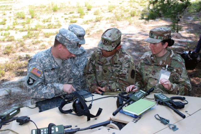 Soldiers evaluate the U.S. Army’s Tactical Computing Environment and other mission command technologies during the Expeditionary Command Post Science and Technology Field-Based Risk Reduction Exercise.
