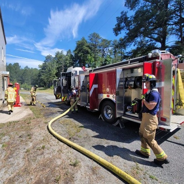 #fortaphill Fire and Emergency Services held live fire training at the garrison burn building.