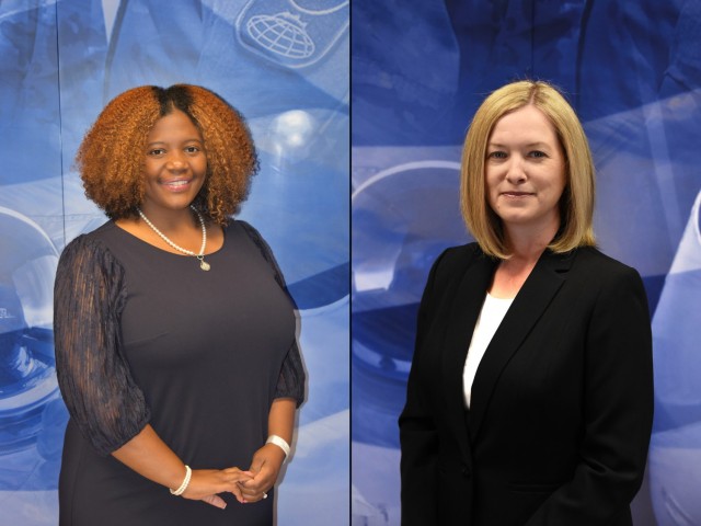 Erica Ignont, left, serves as the U.S. Army Space and Missile Defense Command deputy G-8, and Charlotte Berry serves as a financial specialist with the command’s G-8 Resource Management, Audit, Systems and Policy Division. They were recently...