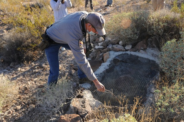 Home to a wide variety of animals, U.S. Army Yuma Proving Ground helps sustain the creatures with 25 wildlife water drinkers situated across its mountains and desert range.