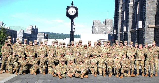 All the cadet cadre, staff and Military Academy Liaison Officers (MALOs) take a group photo June 10 on the second to last day of the Summer Leader Experience that took place in three iterations from May 29-June 11. The Summer Leader Experience is...