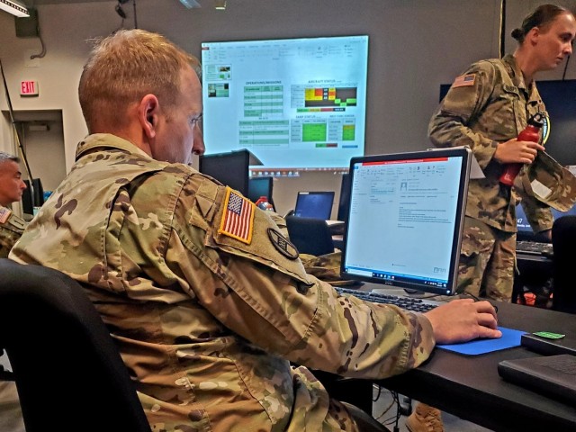 HHC, 449th CAB trains on the Command Post Computing Environment