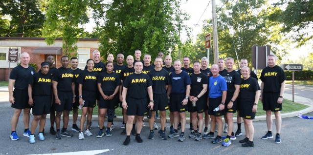 Sgt. Maj. of the Army Michael Grinston and more than 30 command and nominative sergeants major completed the Army Combat Fitness Test as part of the Senior Enlisted Training/Leader Development Forum. The forum was held at U.S. Army Training and Doctrine Command at Fort Eustis, Va. on June 15, 2021.