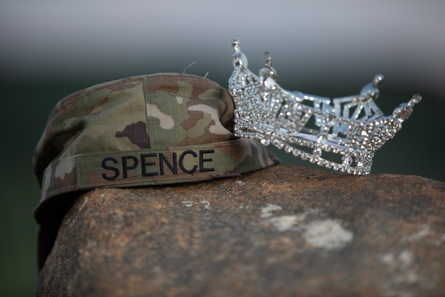 Spc. Maura Spence, a Katy, Texas native and an intelligence analyst with 23rd Infantry Regiment, 1st Stryker Brigade Combat Team, won first place in the Miss Colorado 2021 pageant, June 8, 2021. Spence and the Ivy Team are hoping for a victory, but Spence maintains a humble perspective: “If I don’t win Miss America, I’ll still be Miss Colorado. Either way, I feel like I win if I get to represent my state and my country.” (U.S. Army photo by Spc. Matthew Marsilia)