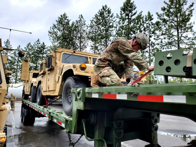 WANG's 1041st Transportation Company trains in Montana
