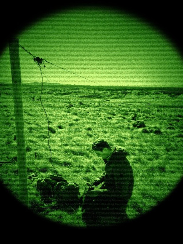 U.K. Signal Regiment and SOCEUR Signal Detachment (SSD) conduct electronic warfare training at RAF Spadeadam (U.K.) on April 20, 2021 during a bilateral exercise. The exercise, designed to increase interoperability between the two NATO allies, facilitated mutual understanding of the combined tactical communication used by the U.K. and U.S.