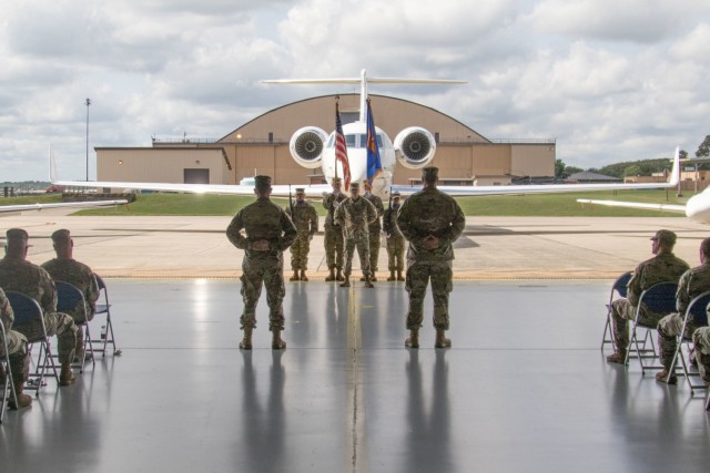 The United States Army Priority Air Transport Command (USAPAT) commemorated the service of LTC Andrew DeForest as its outgoing commander and welcomed LTC Ethan Loeffert as the incoming commander in a Change of Command Ceremony at Joint Base Andrews, Maryland,  June 25, 2021.