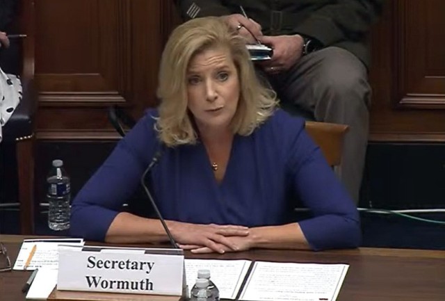 Secretary of the Army Christine E. Wormuth testifies before the House Armed Services Committee about the Army&#39;s fiscal year 2022 budget proposal in Washington, D.C., June 29, 2021.