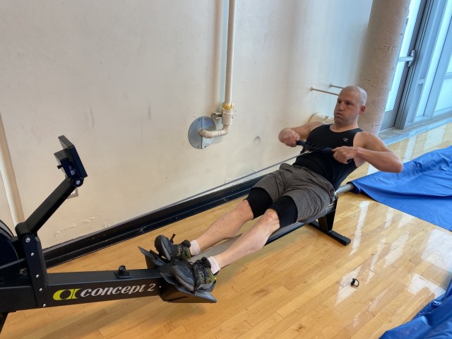 Spc. James McFadden from the Fort Carson Soldier Recovery Unit in Colorado trains for Army Trials. He was selected for Team Army and will compete at DoD Warrior Games in September 2021. (Photo via Marc Cattapan)