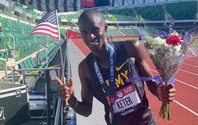 Soldier qualifies for first Olympic Games during record heatwave