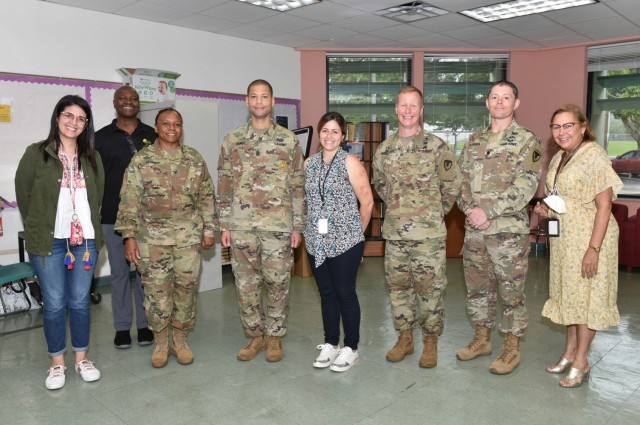 Seventh graders from the Department of Defense Education Activity (DODEA), Antilles Middle School (AMS), collected and prepared over 60 care packages for deployed Soldiers at the school’s facilities, June 15, 2021. Garrison and school leaders...