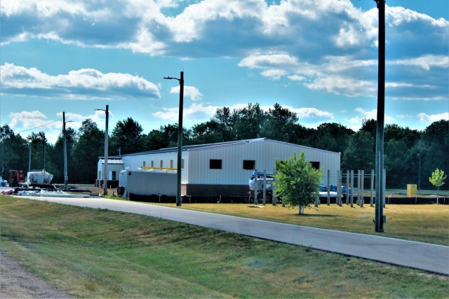 Construction of a fitness facility at the Fort McCoy running track is shown June 15, 2021, on the cantonment area at Fort McCoy, Wis. MDM Construction, headquartered in Rockford, Ill., is the contractor for the construction. They were awarded the...