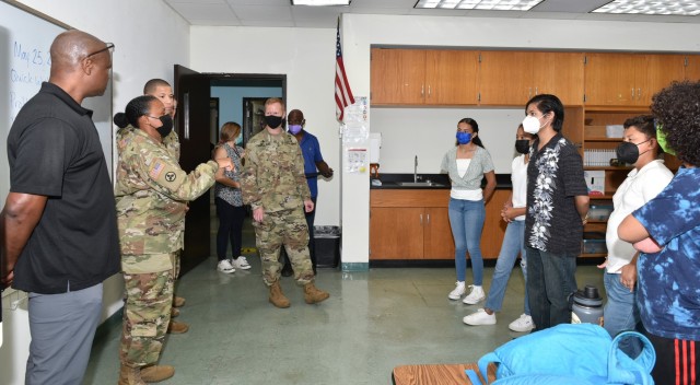 USAG Fort Buchanan Commander, Col. Tomika M. Seaberry addressed the students highlighting that the initiative “is important to me. That is why I am here with my command team.” She reiterated, “You have our firm commitment to help out in...