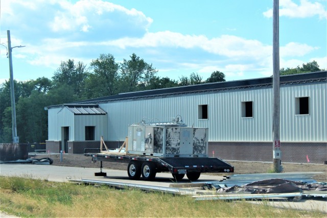 Construction of a fitness facility at the Fort McCoy running track is shown June 15, 2021, on the cantonment area at Fort McCoy, Wis. MDM Construction, headquartered in Rockford, Ill., is the contractor for the construction. They were awarded the...