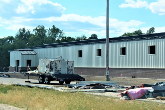 Construction of a fitness facility at the Fort McCoy running track is shown June 15, 2021, on the cantonment area at Fort McCoy, Wis. MDM Construction, headquartered in Rockford, Ill., is the contractor for the construction. They were awarded the...