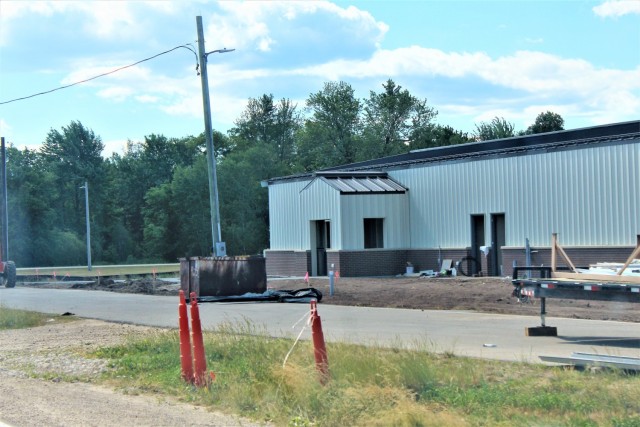 Construction of a fitness facility at the Fort McCoy running track is shown June 15, 2021, on the cantonment area at Fort McCoy, Wis. MDM Construction, headquartered in Rockford, Ill., is the contractor for the construction. They were awarded the...