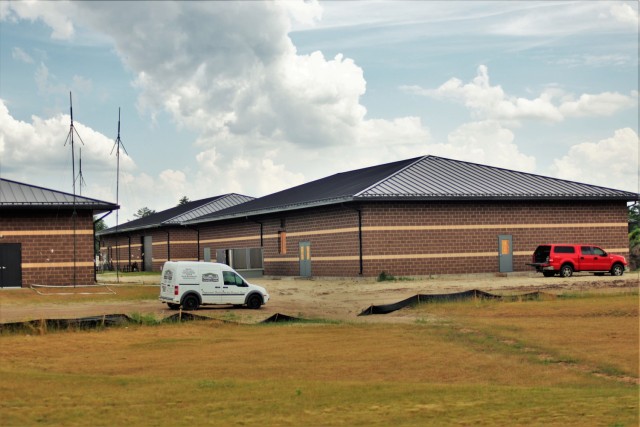 Work on a new simulations building is shown June 11, 2021, in the 200 block of the cantonment area at Fort McCoy, Wis. The construction of this facility is by Contractor MDM Construction Supply of Rockford, Ill. This is the same contractor that...