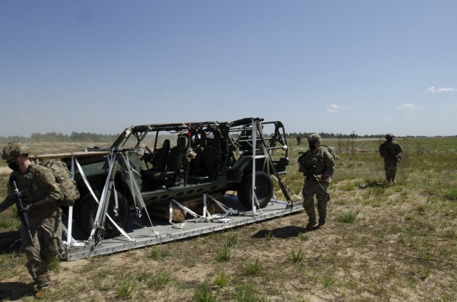 82nd Airborne Soldiers airdrop test new Infantry Squad Vehicle at Ft. Bragg
