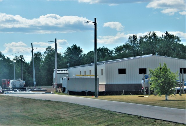 Construction of a fitness facility at the Fort McCoy running track is shown June 15, 2021, on the cantonment area at Fort McCoy, Wis. MDM Construction, headquartered in Rockford, Ill., is the contractor for the construction. They were awarded the...