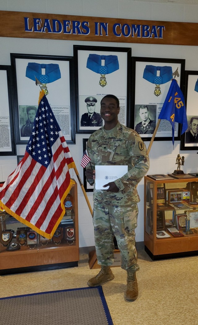 U.S. Army Spc. Robert A. Murray, a supply specialist with Company A, 1st Battalion, 145th Aviation Regiment, 1st Aviation Brigade, became a U.S. citizen while serving at Fort Rucker, Alabama, in April of 2021.