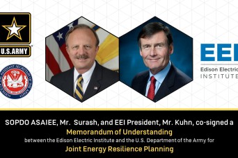 Army and EEI Sign Joint Energy Resilience Planning Memorandum of Understanding