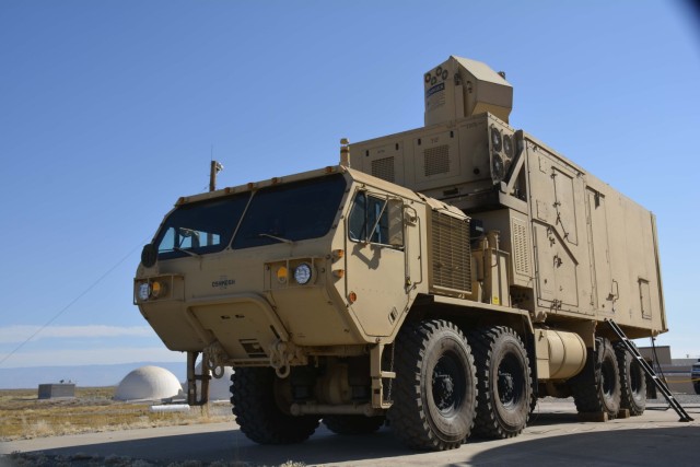 The HEL-MD is a laser system mounted on a standard Army heavy expanded mobility tactical truck (HEMETT). Still a demonstrator, it’s hoped the testing conducted at White Sands and other ranges will lead to a program of record.