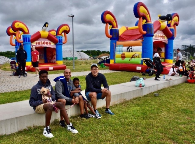 The bouncy area was popular with the families during organization day.