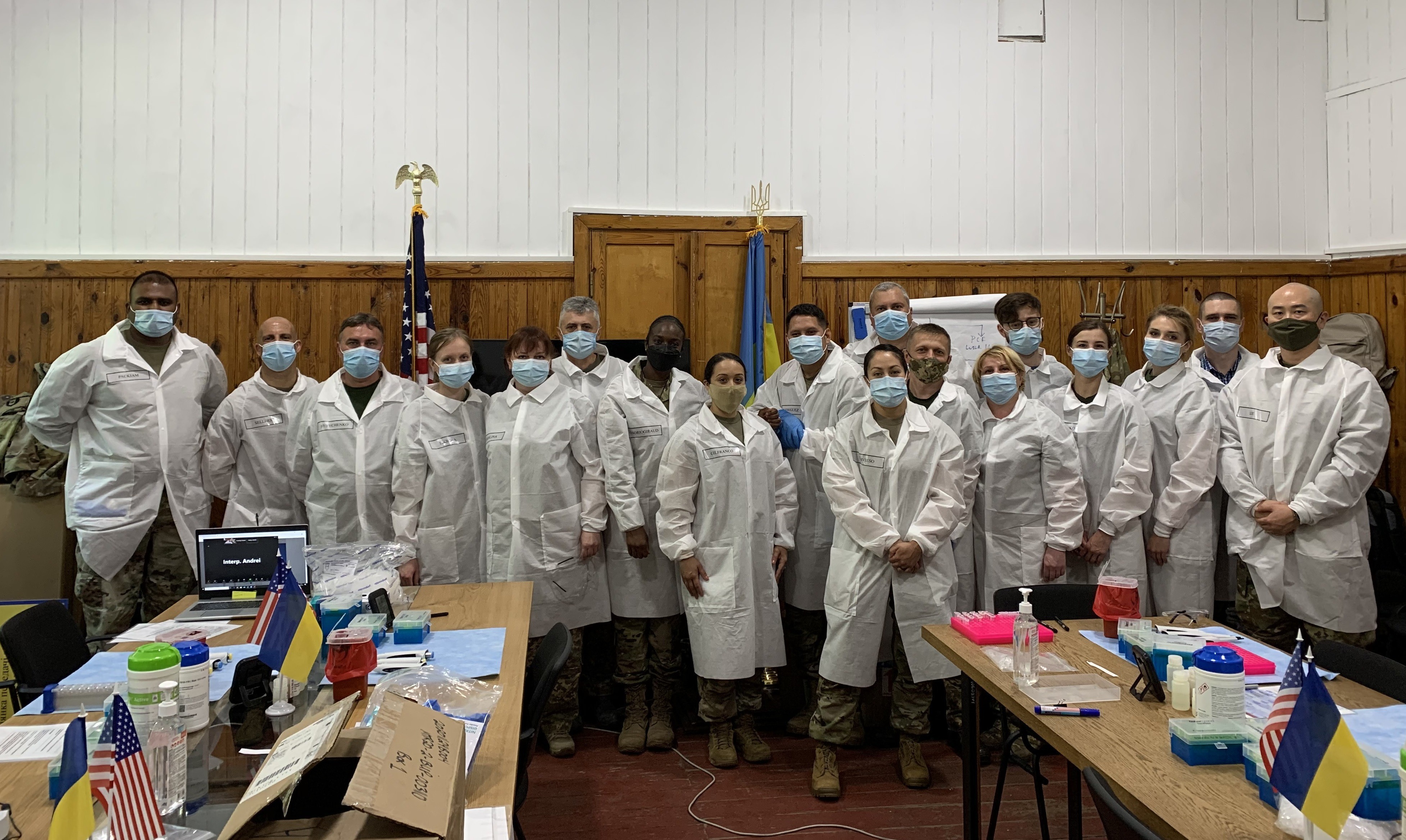 1st Area Medical Laboratory Soldiers Train With Ukrainian Military 