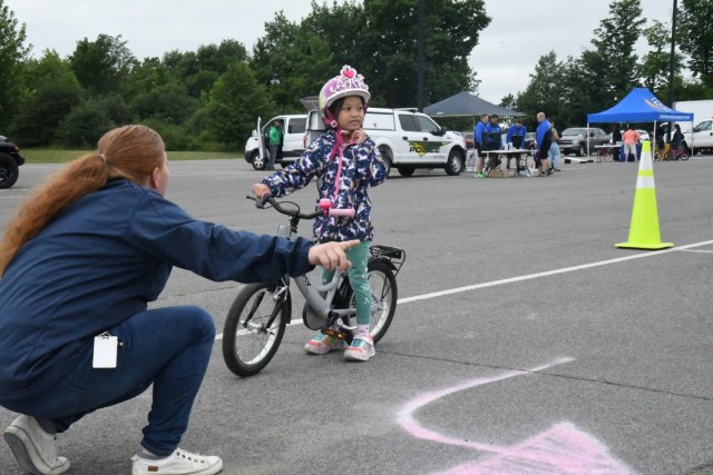 Children from the Fort Drum community strapped on their helmets and peddled their way through a safety course July 7 during the annual Bike Rodeo at the Magrath Sports Complex parking lot. Hosted by the Directorate of Family and Morale, Welfare...