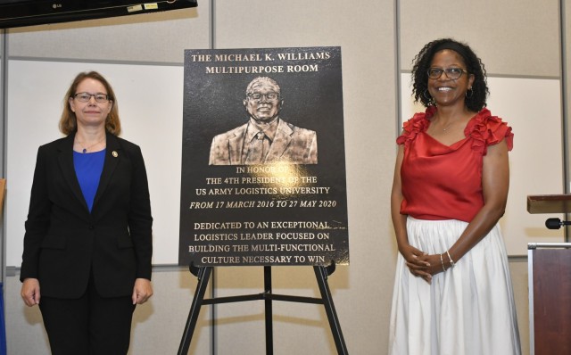 ALU conference area dedicated to past president