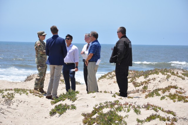 Col. Julie Balten, commander of the U.S. Army Corps of Engineers Los Angeles District, and David Van Dorpe, deputy district engineer for the LA District, met with Todd Mitchell, business operations manager with the Ventura Harbor District, and...
