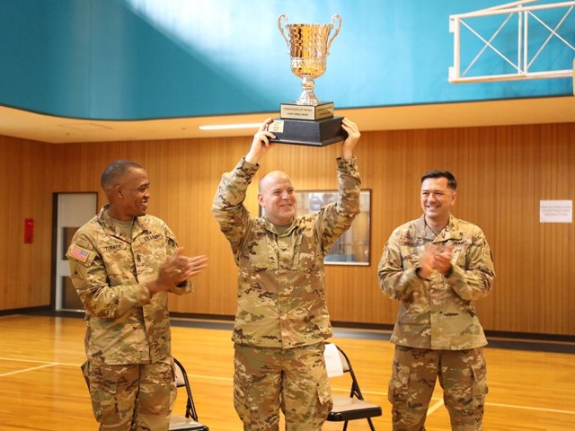 Japan Engineer District wins its first-ever ‘Commander’s Cup’ intramural sports trophy at Camp Zama
