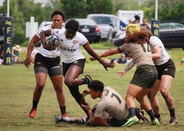 1st Lt. Zyekeela Crittington, a platoon leader with the 509th Clearance Company, is also a member of the All-Army Women’s Rugby team. On June 26, the team won the 2021 Armed Forces Women’s Rugby Championships in Wilmington, North Carolina, outscoring their Navy, Marine, Air Force and Coast Guard opponents a combined 81 to 5 on their way to winning their second-straight championship.