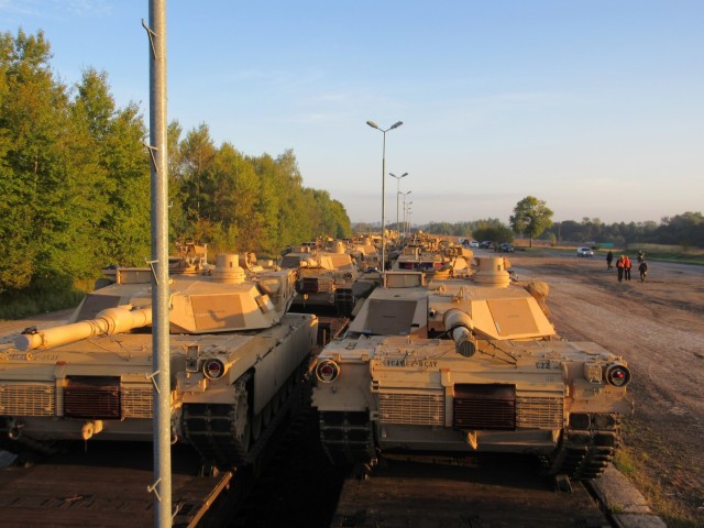 As 1st Armored Brigade Combat Team, 1st Cavalry Division Troopers ready to redeploy home to Fort Hood, Texas near the end of a nine-month 2020-2021 Atlantic Resolve rotation in Europe, ABCT master gunners took the opportunity to conduct focused training June 28 to July 2 at the Drawsko Pomorskie Training Area, Poland. Atlantic Resolve is a set of rotational units that conduct bilateral, joint and multinational training events across more than a dozen countries, funded by the European Deterrence Initiative, which enables the U.S. to enhance deterrence and increase readiness. (U.S. Army photo by 2LT Benton Conque, 2-8 CAV Assistant Operations Officer)