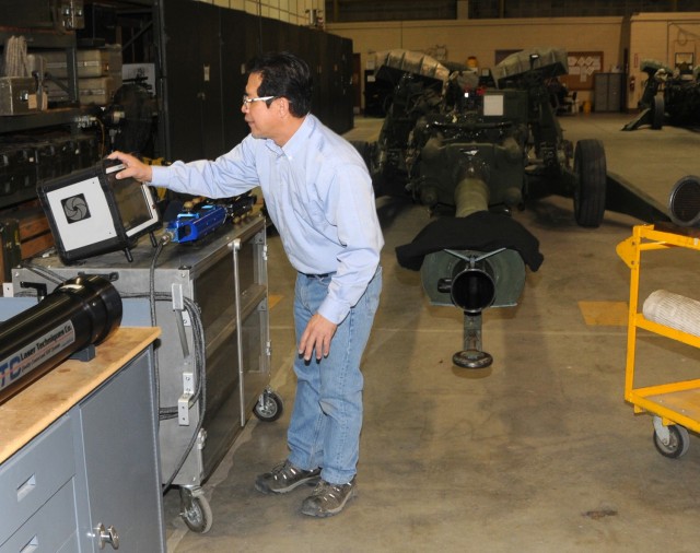 David Le, mechanical engineer in the U.S. Army Yuma Proving Ground (YPG) Physical Test Facility, is regarded as one of the most experienced professionals in the field of non-destructive testing. Le gets up close and personal with gun tubes using...