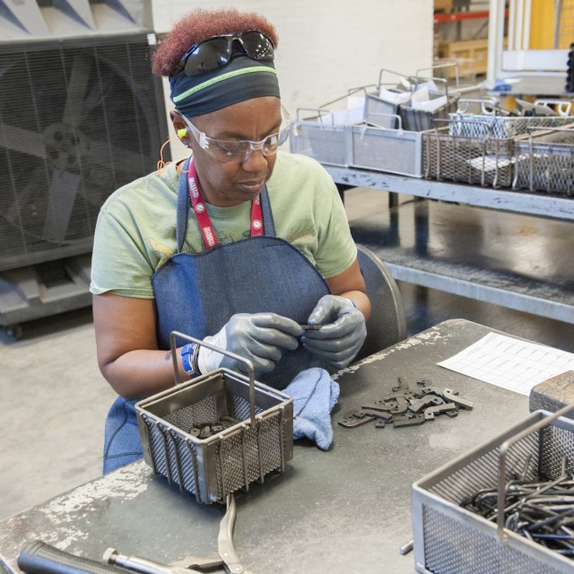 Twenty employees from Red River Army Depot, most of whom are members of the RRAD travel team, are at Anniston Army Depot to assist in small arms production, primarily in disassembly of the various weapons systems which are overhauled in Anniston.